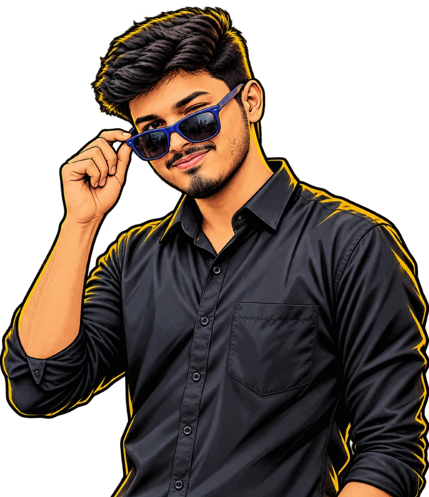 Wilfred Dsouza Comic Character Illustration Pose 2