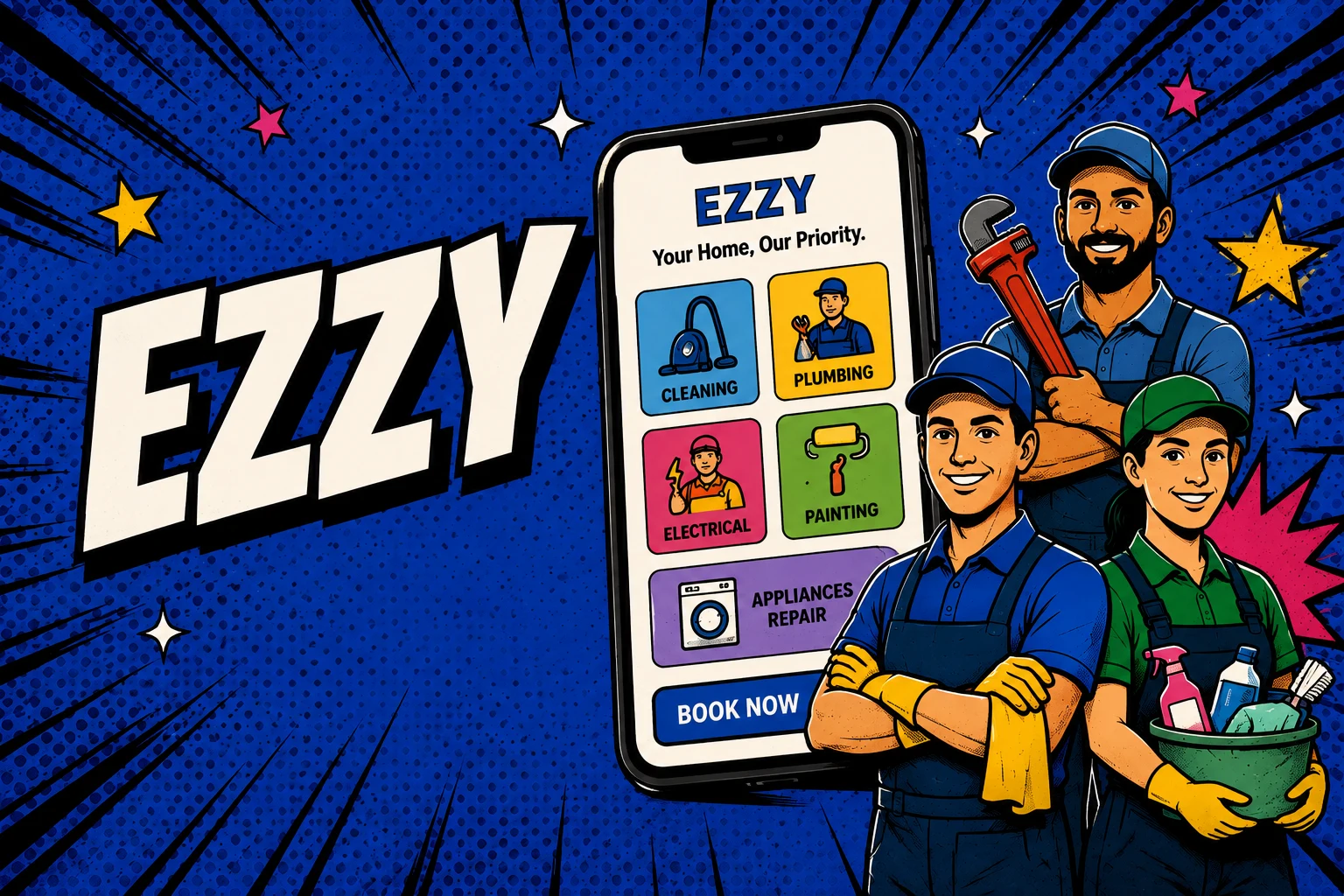 Ezzy Household Services Project Banner