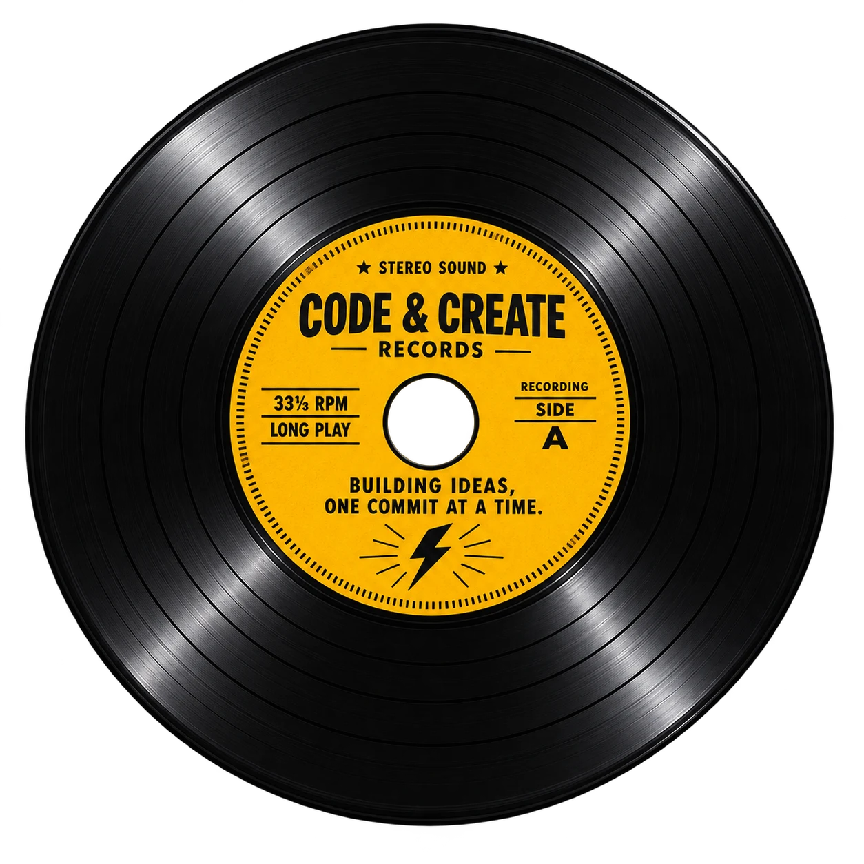 Retro Vinyl CD Disc